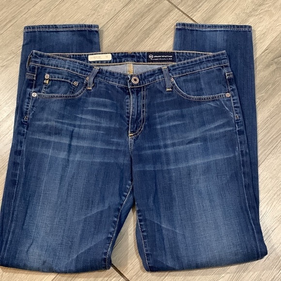 AG Adriano Goldschmied “the Stevie” Slim Straight Stretch Medium Wash Jeans - Picture 5 of 9